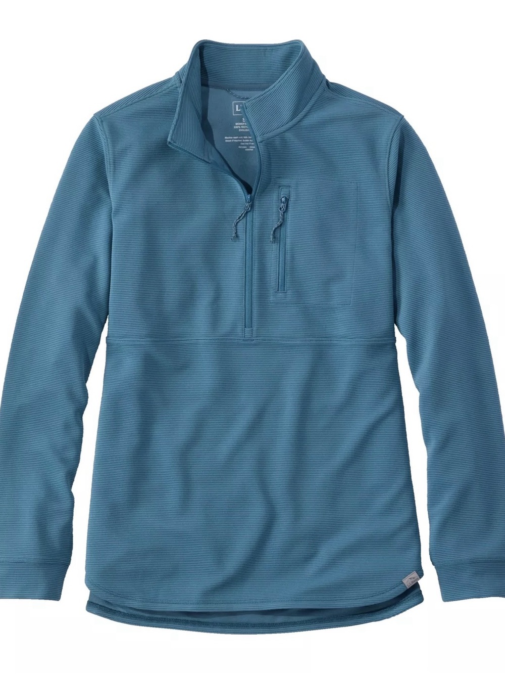 NWT! L.L. Bean Women’s Blue Quarter-Zip Pullover